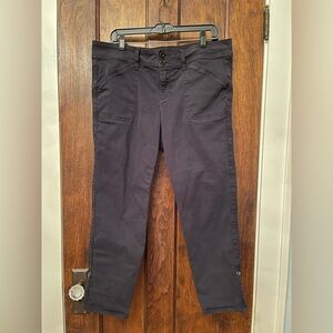 Torrid Convertible Crop Pants Women’s Size 16 Aviator Skinny Black Twill
